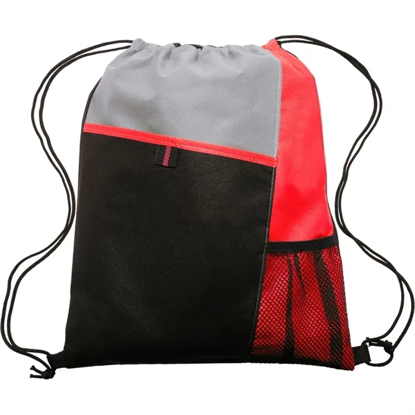 Mesh Pocket Drawstring Backpacks - Image 12