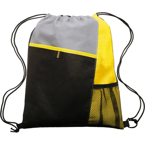 Mesh Pocket Drawstring Backpacks - Image 13