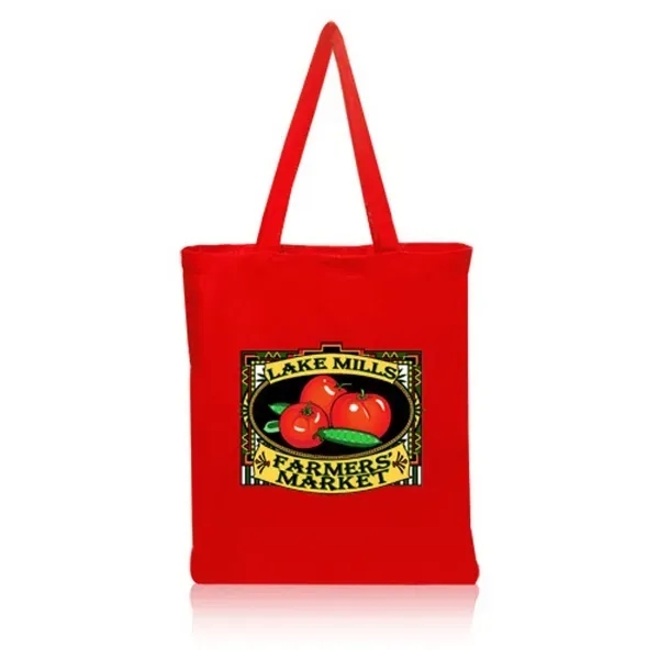 14W x 16H inch Color Cotton Tote Bags - Image 4