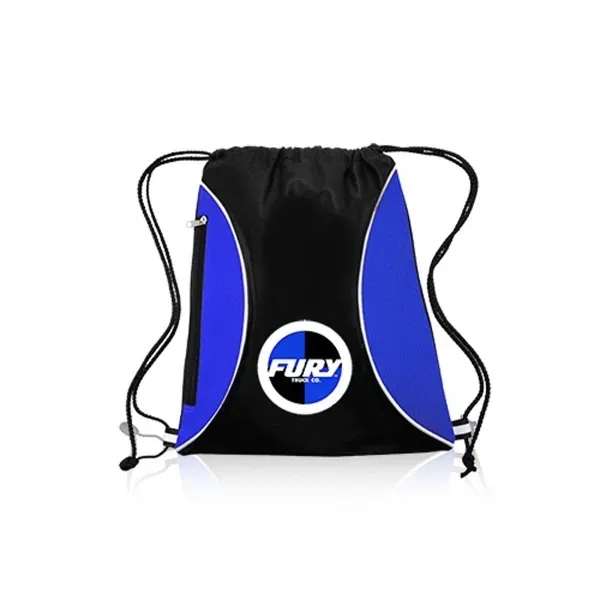 Zipper Side Drawstring Backpacks - Image 2