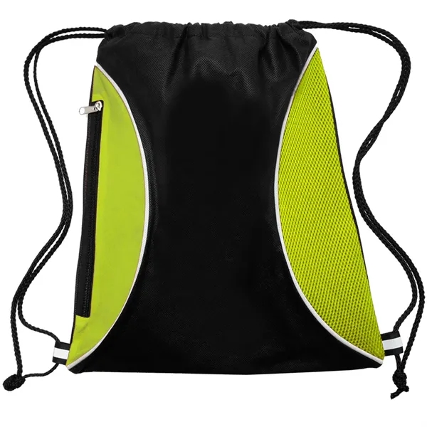 Zipper Side Drawstring Backpacks - Image 7