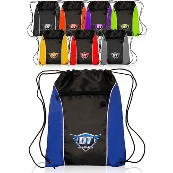 Color side drawstring backpack - Image 1