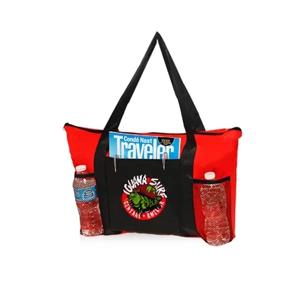 Zippered Non-Woven Tote Bags - Image 2