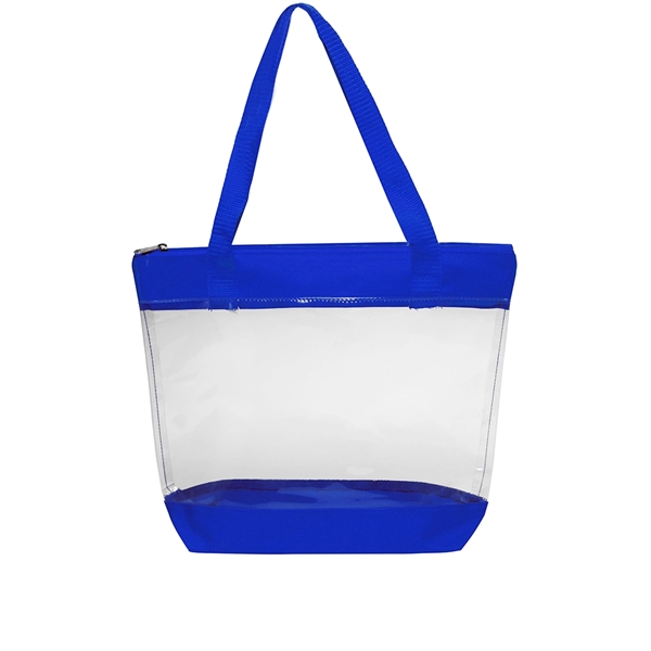 Clear Zippered PVC Tote Bags - Image 5