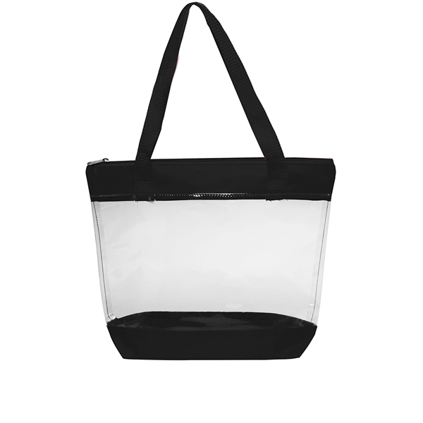 Clear Zippered PVC Tote Bags - Image 7