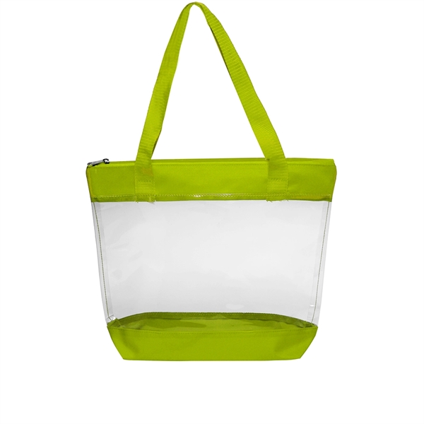 Clear Zippered PVC Tote Bags - Image 9