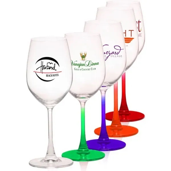 13.25 oz. Lead Free Crystal Wine Glasses - Image 1