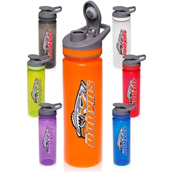 22 oz Flip Top Plastic Sports Bottles - Image 1