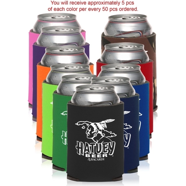 Assorted Premium 4mm Collapsible Can Coolers - Image 1