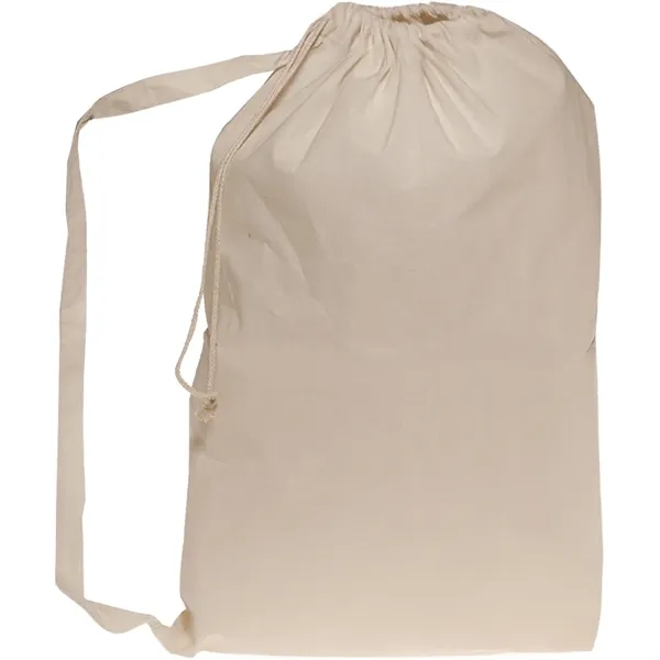 Collegiate Natural Cotton Laundry Bags - Image 3