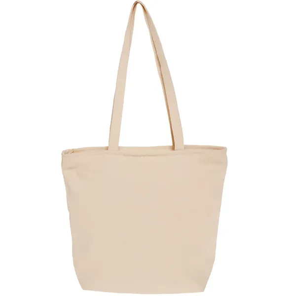 Cotton Canvas Totes with Zipper Closure - Image 3
