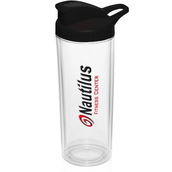 16 oz. Plastic Water Bottles With Snap Lid - Image 2