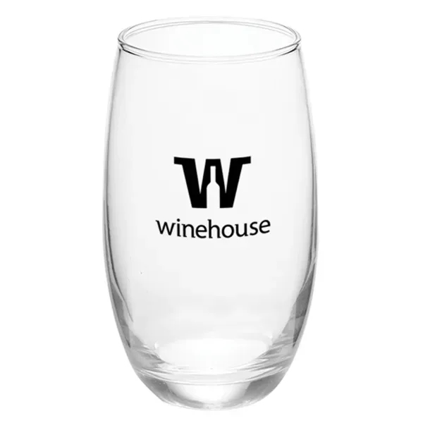 15 oz. Mikonos Clear Stemless Wine Glasses - Image 4