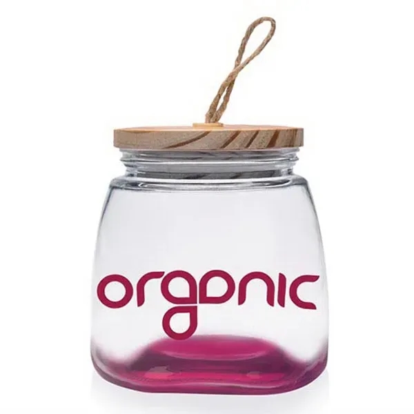 64 oz. Glass Candy Jars with Suction Wooden Lid - Image 6