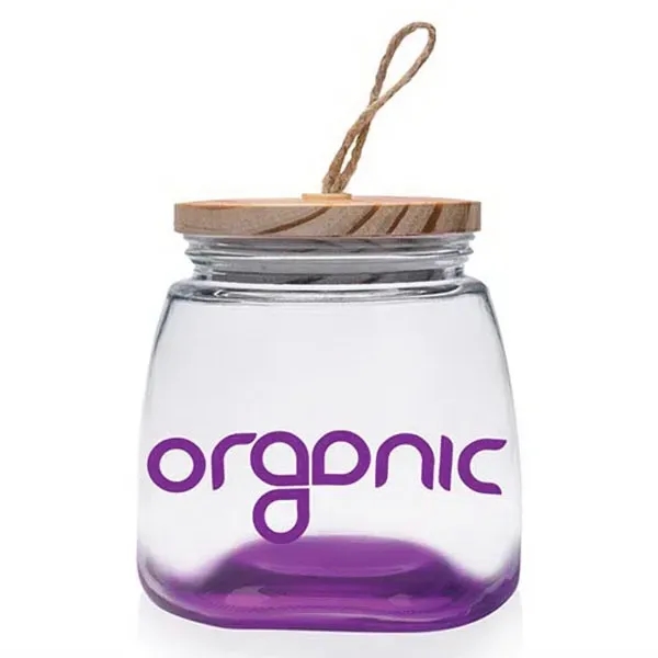 64 oz. Glass Candy Jars with Suction Wooden Lid - Image 7