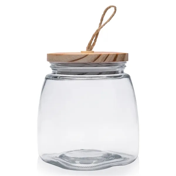 64 oz. Glass Candy Jars with Suction Wooden Lid - Image 11