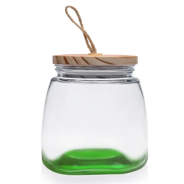 64 oz. Glass Candy Jars with Suction Wooden Lid - Image 12