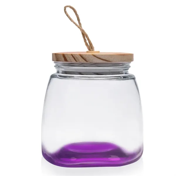 64 oz. Glass Candy Jars with Suction Wooden Lid - Image 14