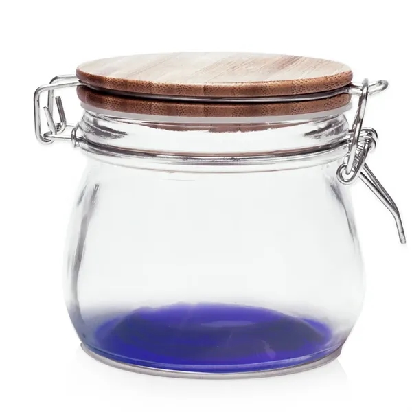 16 oz Glass Candy Jars with Wire Wooden Lids - Image 11
