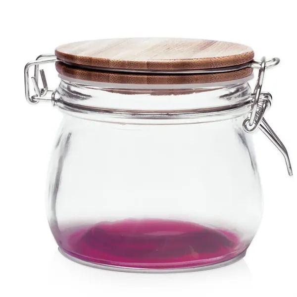 16 oz Glass Candy Jars with Wire Wooden Lids - Image 14