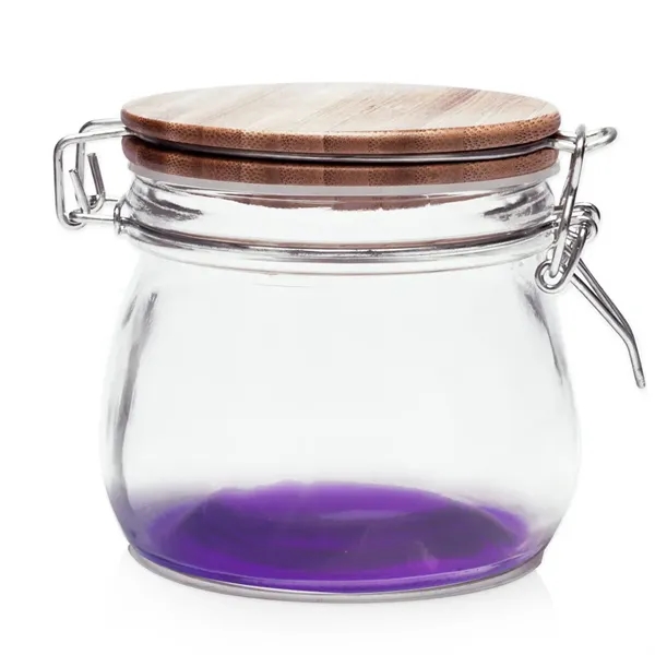 16 oz Glass Candy Jars with Wire Wooden Lids - Image 15