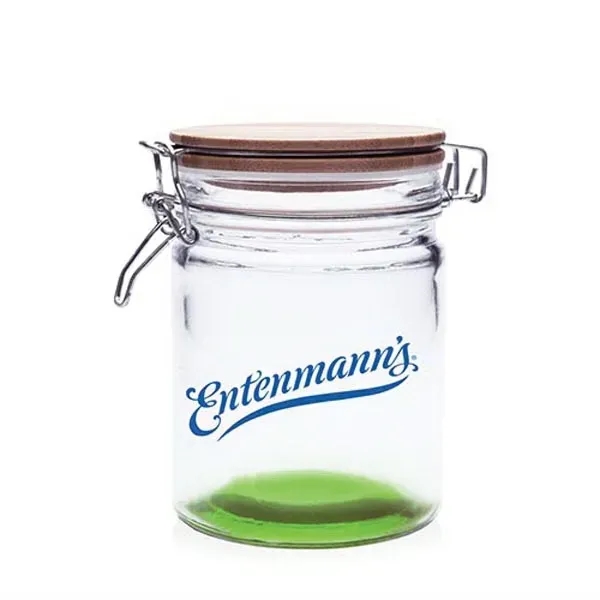 22 oz. Candy Jars with Hinged Wood Lids - Image 4