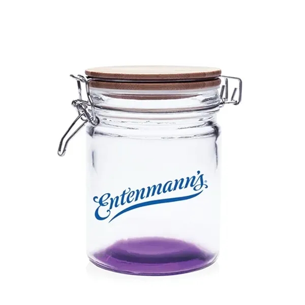 22 oz. Candy Jars with Hinged Wood Lids - Image 7