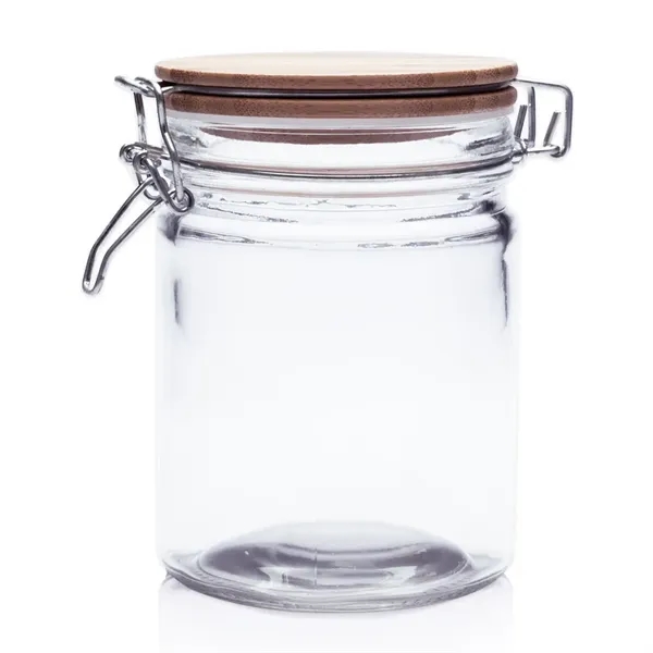 22 oz. Candy Jars with Hinged Wood Lids - Image 9