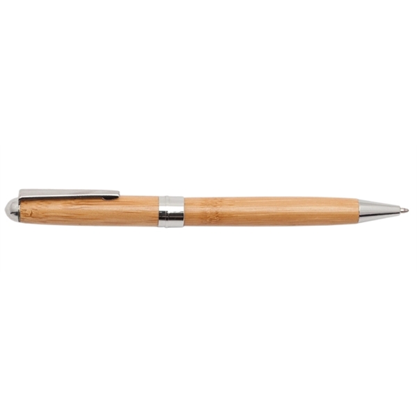 Executive Bamboo Twist Action Ball Point Pen - Image 2