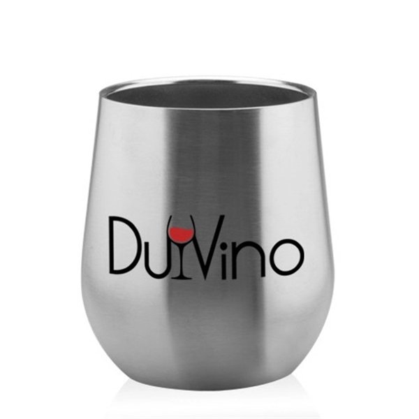 11 oz. Stainless Steel Stemless Wine Glasses - Image 1