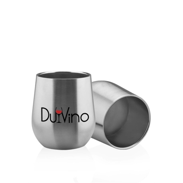 11 oz. Stainless Steel Stemless Wine Glasses - Image 2