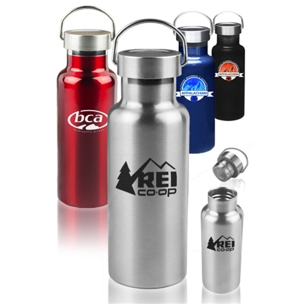 17 oz. Stainless Steel Canteen Water Bottles - Image 1