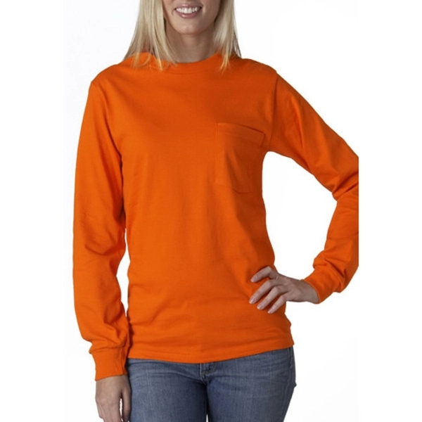 Gildan Ultra Cotton Long Sleeve Adult T-Shirt - Image 4