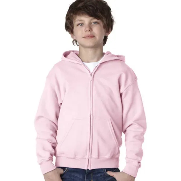 Gildan® Heavy Blend™ Youth Full Zipper Hooded Sweatshirt - Image 4