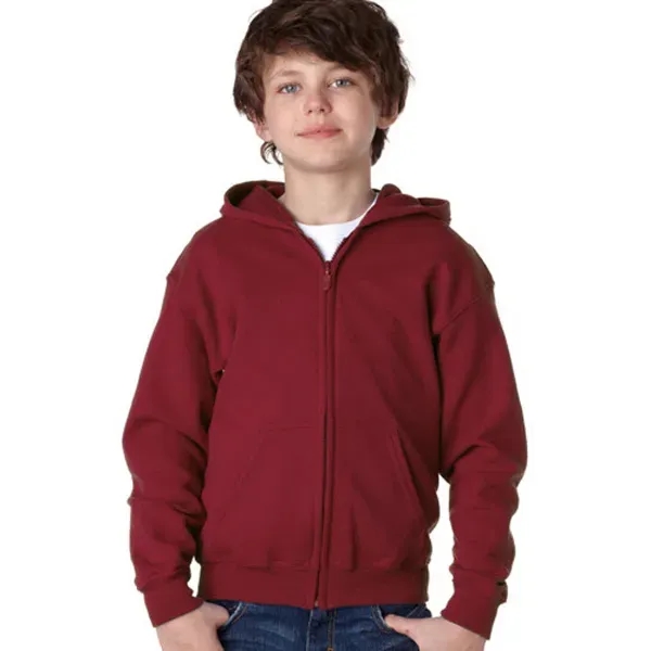 Gildan® Heavy Blend™ Youth Full Zipper Hooded Sweatshirt - Image 6