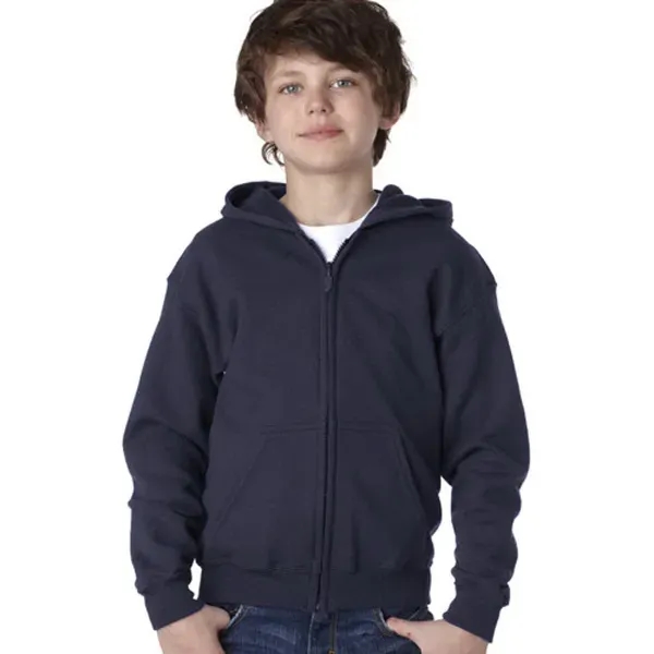 Gildan® Heavy Blend™ Youth Full Zipper Hooded Sweatshirt - Image 7
