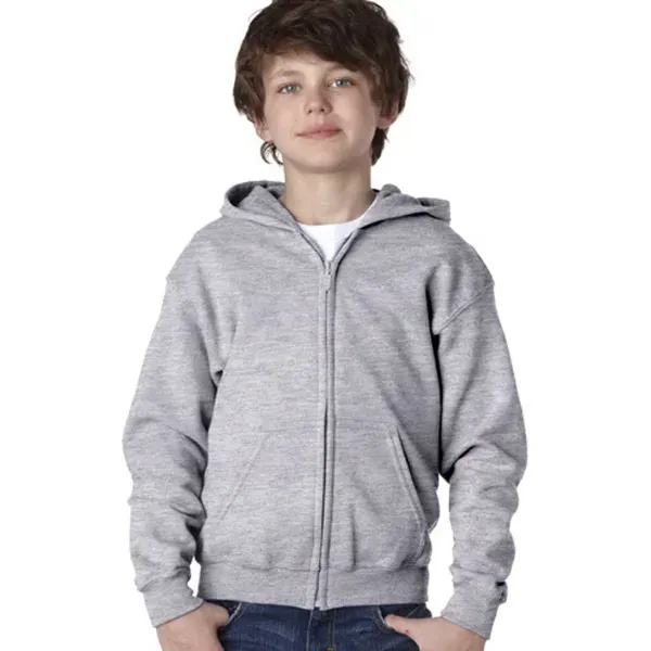 Gildan® Heavy Blend™ Youth Full Zipper Hooded Sweatshirt - Image 11