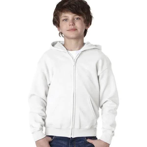 Gildan® Heavy Blend™ Youth Full Zipper Hooded Sweatshirt - Image 12