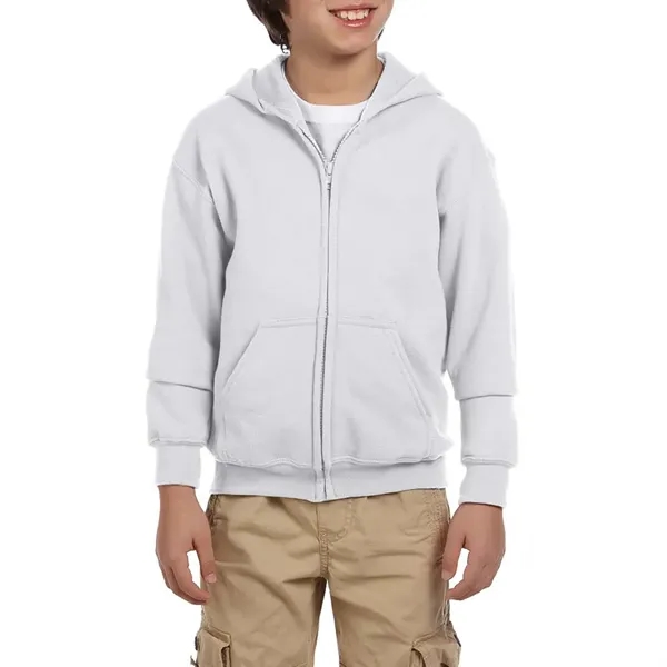 Gildan® Heavy Blend™ Youth Full Zipper Hooded Sweatshirt - Image 13