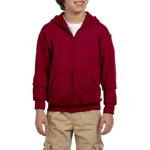 Gildan® Heavy Blend™ Youth Full Zipper Hooded Sweatshirt - Image 15