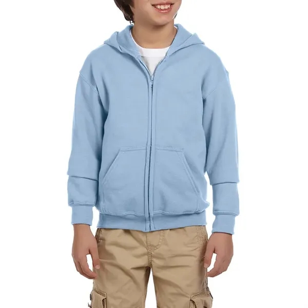 Gildan® Heavy Blend™ Youth Full Zipper Hooded Sweatshirt - Image 16
