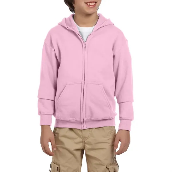 Gildan® Heavy Blend™ Youth Full Zipper Hooded Sweatshirt - Image 17
