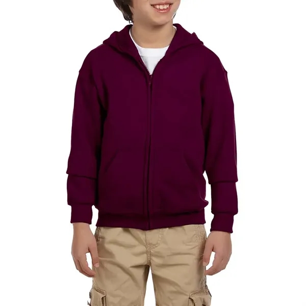 Gildan® Heavy Blend™ Youth Full Zipper Hooded Sweatshirt - Image 18
