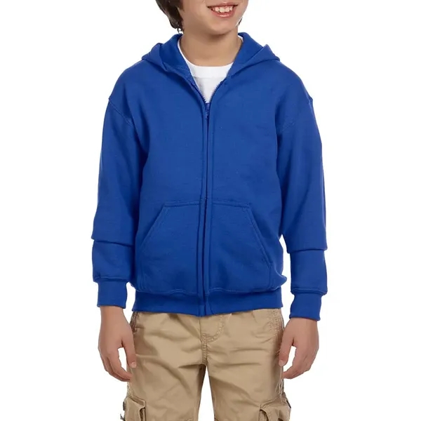 Gildan® Heavy Blend™ Youth Full Zipper Hooded Sweatshirt - Image 22
