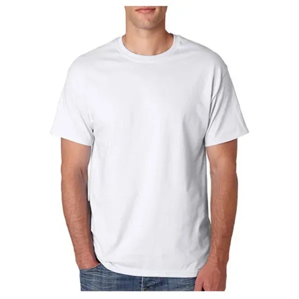 Hanes Full Color White Heavyweight Tee - Image 1