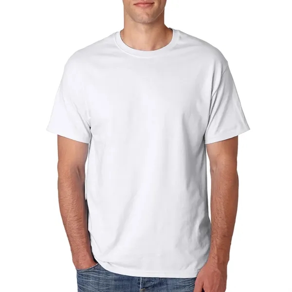 Hanes Full Color White Heavyweight Tee - Image 2