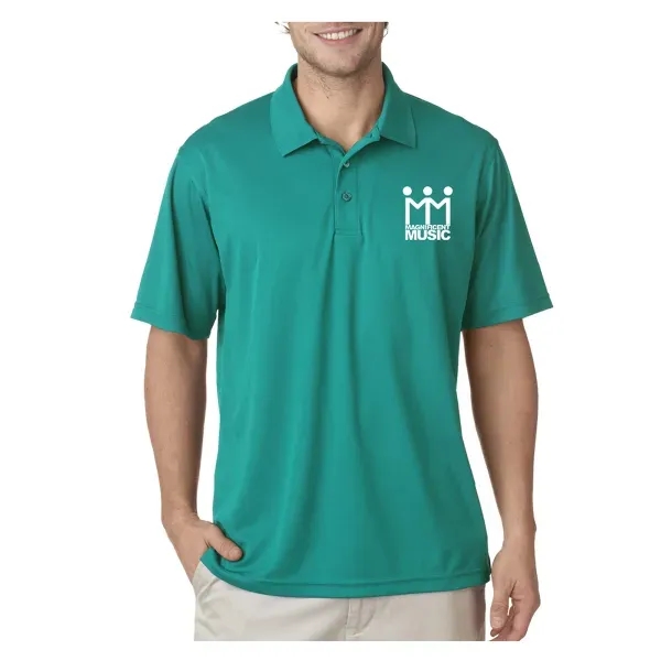 UltraClub® Men's Cool & Dry Mesh Pique Polo Shirt - Image 8