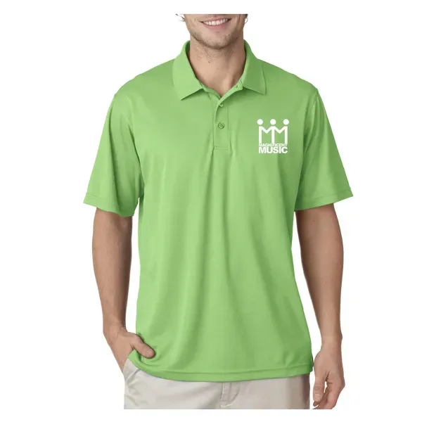 UltraClub® Men's Cool & Dry Mesh Pique Polo Shirt - Image 9