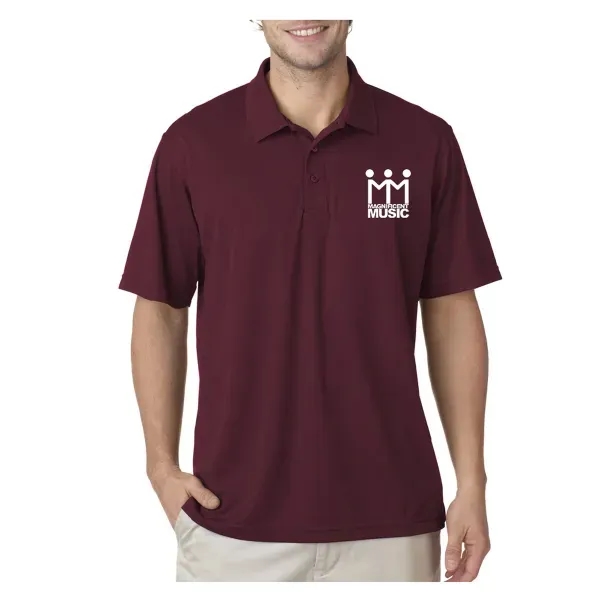 UltraClub® Men's Cool & Dry Mesh Pique Polo Shirt - Image 10
