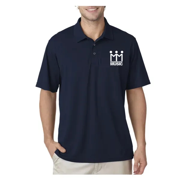 UltraClub® Men's Cool & Dry Mesh Pique Polo Shirt - Image 11